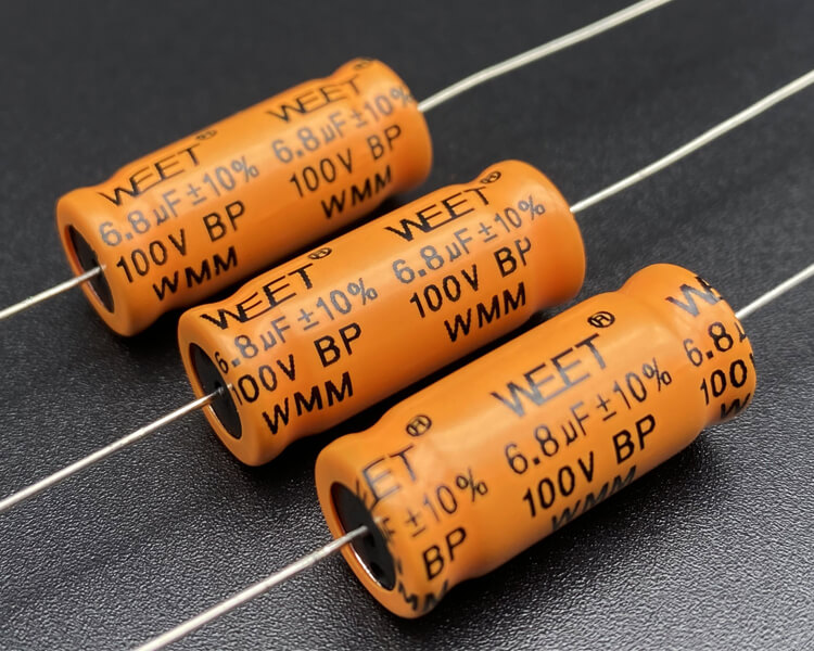 WMM- Bi-polar DF 5% Alum.Elec.Capacitor