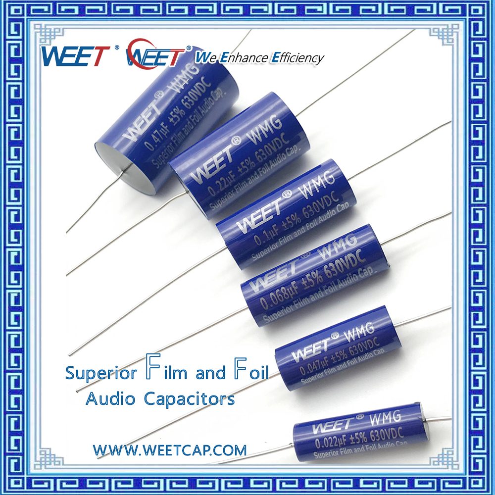 WEET 0.01uF to 0.33uF 630V Superior Film and Foil Audio Capacitors for Tweeter Bass Audio Applications