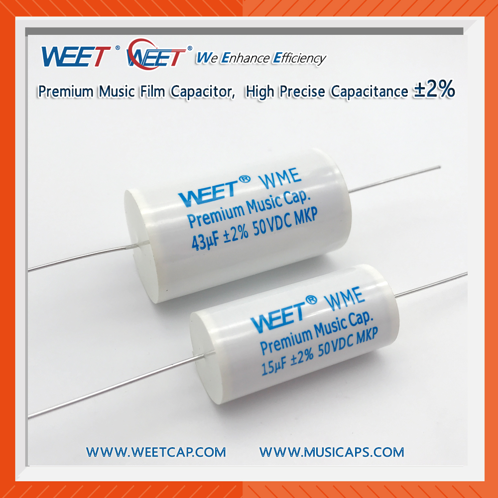 WEET WME Premium Music Film MKP Capacitance Tolerance ±2% Coupling and Decoupling High End Crossover Capacitors