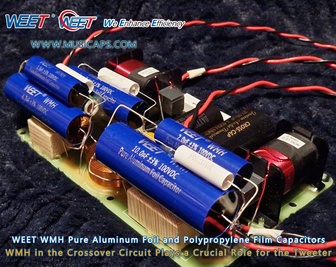 WEET WMH Aluminum Foil Capacitor Shared a Test View of a Crossover Upgrade in Diyaudio Forum 