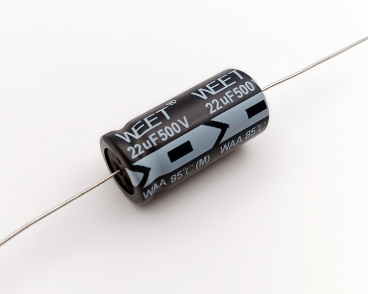 WAA 500VDC 22uF Polarized Alum.Elec.Capacitors