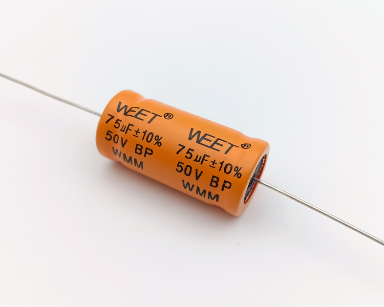 WMM 75uF 50V BP Alum.Elec.Cap.