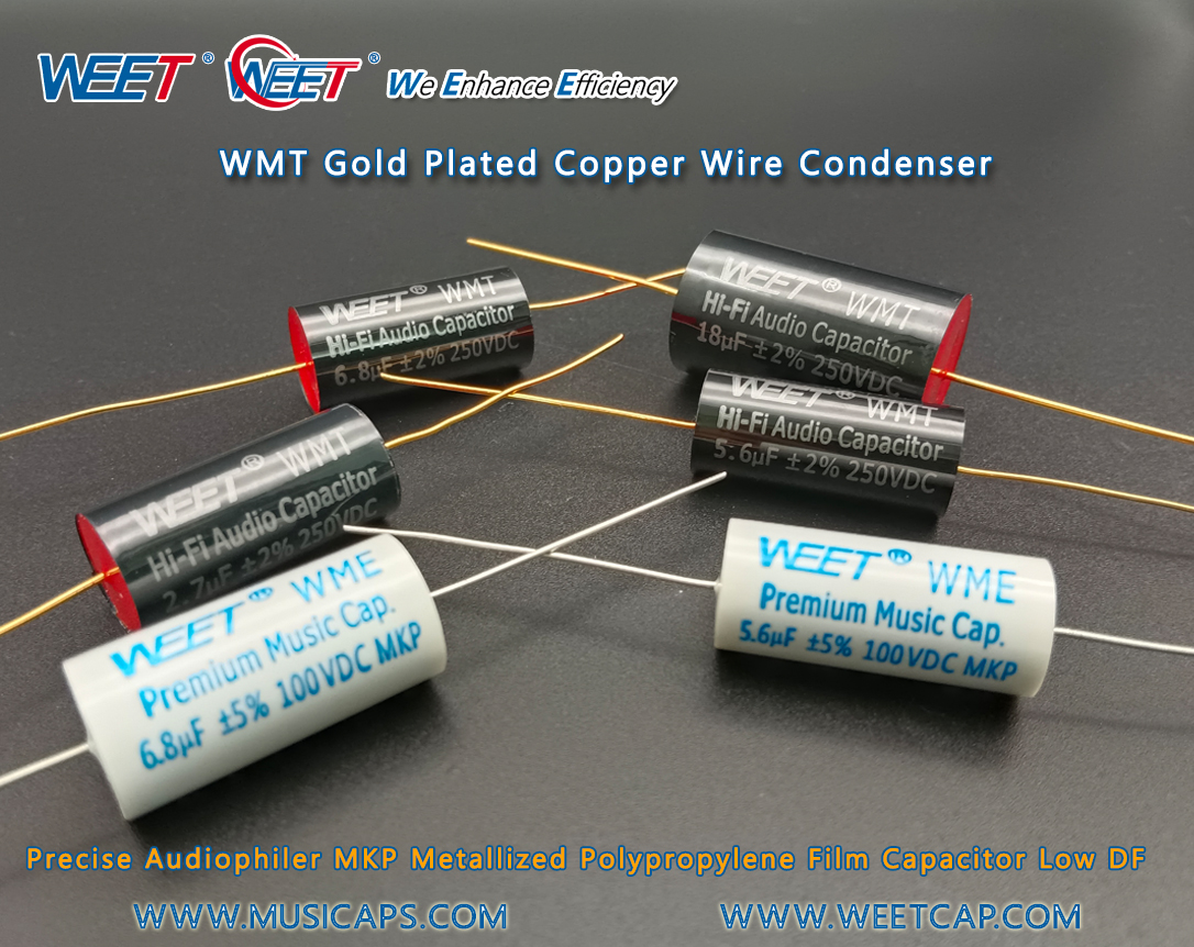 WEET-Gold-Wire-Audio-Grade-MKP-and-WME-100V-Low-Voltage-Capacitors WEET-Gold-Wire-Audio-Grade-MKP-and-WME-100V-Low-Voltage-Capacitors