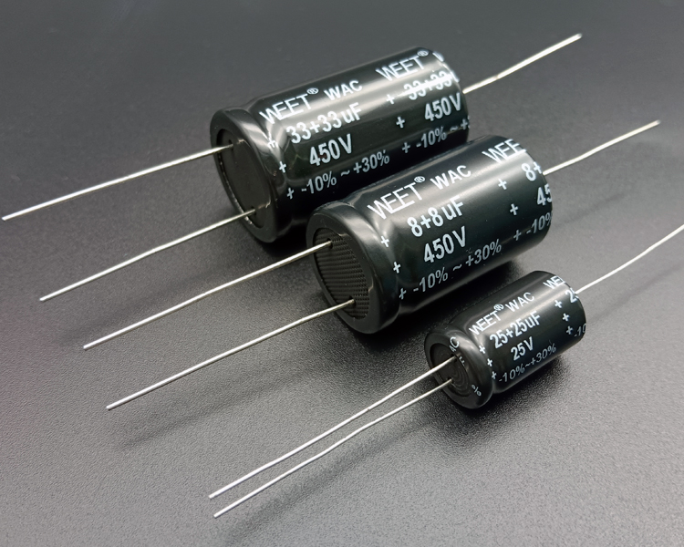 WEET-WAC-450VDC-33uF-33uF-Dual-Aluminum-Ecap-for-Audio-Converters-and-Dividers-Audio-Amps-Factory