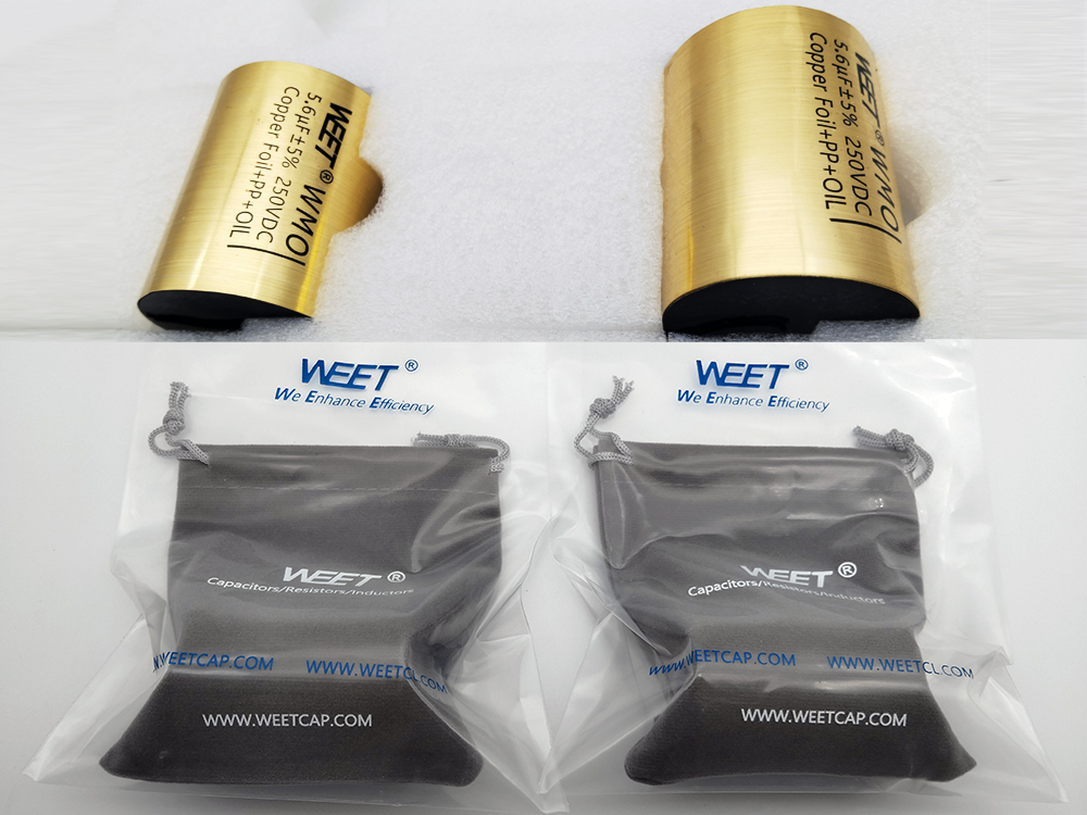 WEET WMO 5.6uF 250V Copper CU OIL Capacitor Condenser Condensatore For Musics