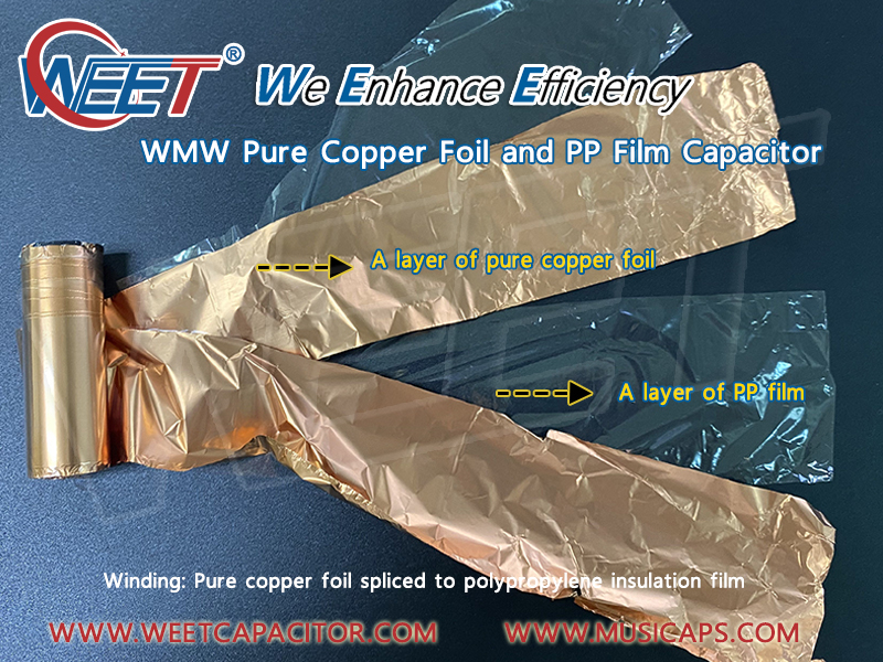 WEET-WMW-Audio-Capacitor-Winding-Pure-Copper-Foil-Spliced-to-Polypropylene-Insulation-PP-Film